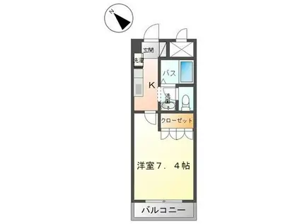 久松プレイス(1K/3階)の間取り写真
