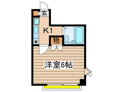 SK第1ビル(1K/2階)の間取り写真