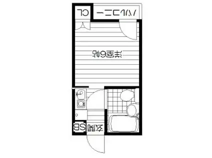 レガーロ(ワンルーム/3階)の間取り写真