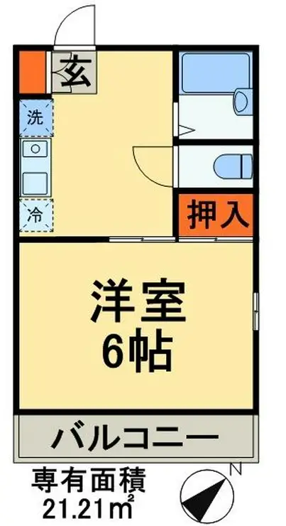 マリンハイツ 2階階 間取り