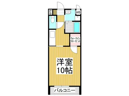 クロッシア御代田A(1K/1階)の間取り写真