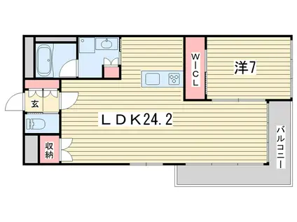 SCHILF神宮道(1LDK/3階)の間取り写真