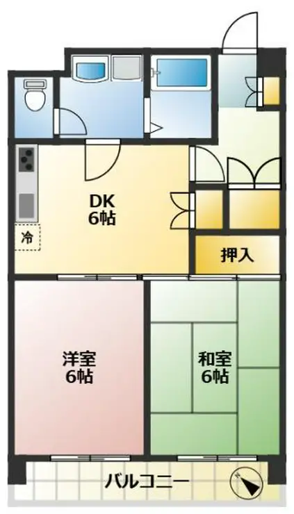ベイサイド市川 3階階 間取り