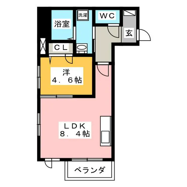 グラシアス城山 2階階 間取り
