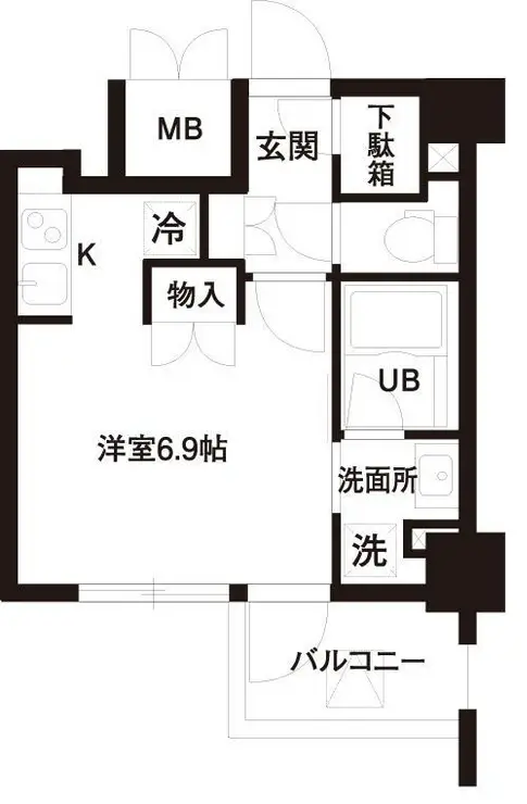 レジディア白金高輪 7階階 間取り