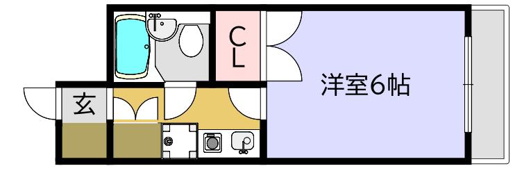 T・Hビル(1K/4階)の間取り写真