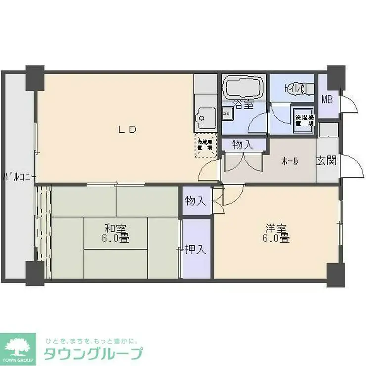 101セントラルビル 6階階 間取り