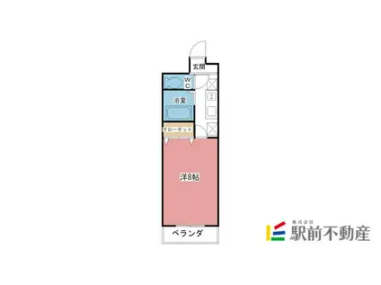 シティライフ野田(1K/4階)の間取り写真