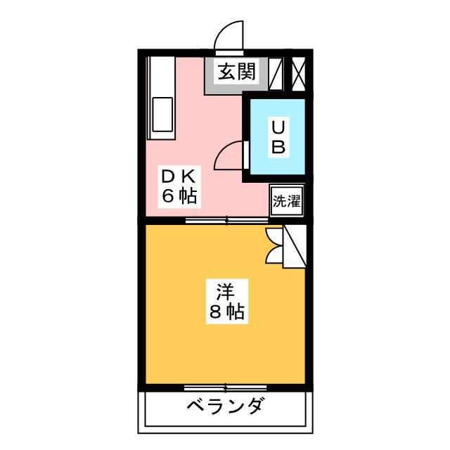 メゾンGRANHILL(1DK/3階)の間取り写真