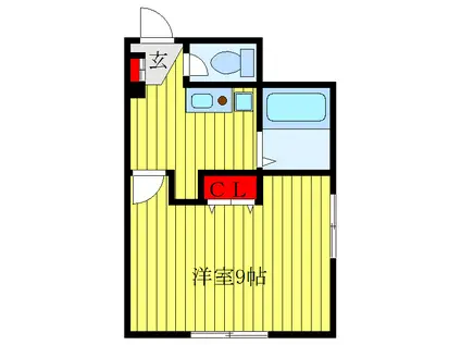 スプラウト北赤羽(1K/1階)の間取り写真
