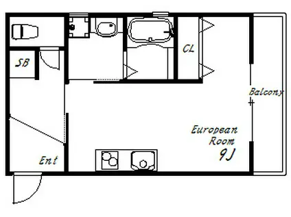ALEGRIA垂水霞ヶ丘(1K/1階)の間取り写真