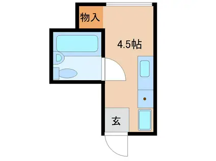 リュウホームズ(ワンルーム/1階)の間取り写真