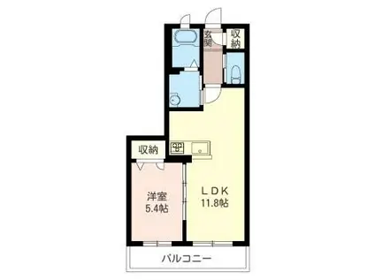 ブリージョ(1LDK/2階)の間取り写真