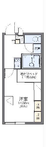 レオパレスM&M(1K/2階)の間取り写真
