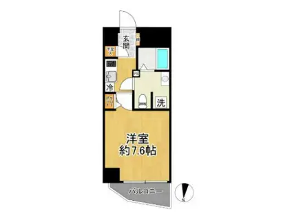 LAVILIO錦糸町BELLGRADE(1K/2階)の間取り写真