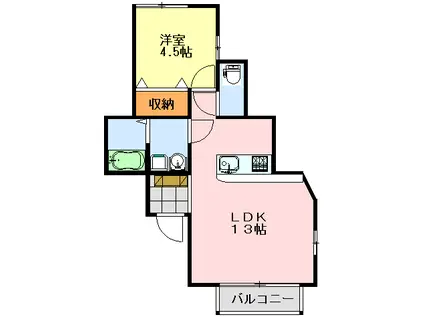 YZハウス(1LDK/1階)の間取り写真