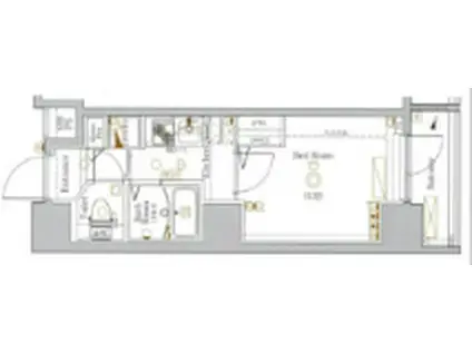 AXAS板橋本町STA(1K/8階)の間取り写真