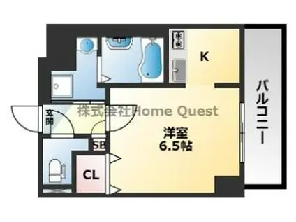 THE KSVILLE(1K/4階)の間取り写真