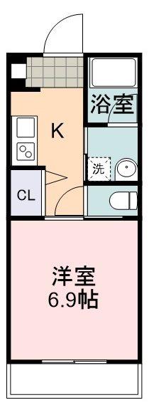 サリーレ本郷町(1K/1階)の間取り写真