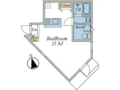 NOKKA鎌ケ谷(ワンルーム/1階)の間取り写真