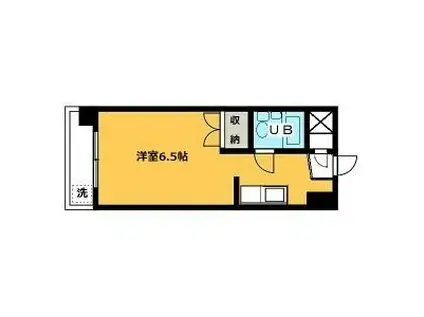 プレアール山王(ワンルーム/3階)の間取り写真