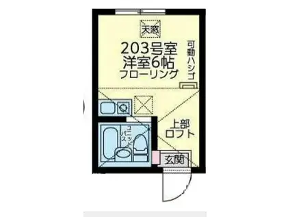 ユナイト大口スコティッシュロード(ワンルーム/2階)の間取り写真