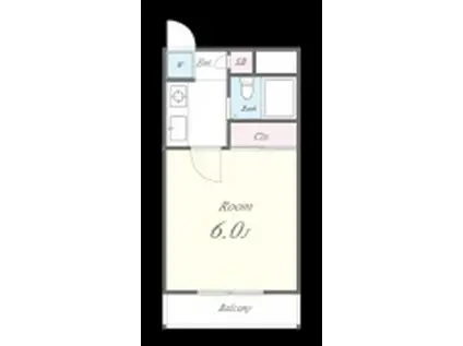 アドバンス二番館(ワンルーム/3階)の間取り写真