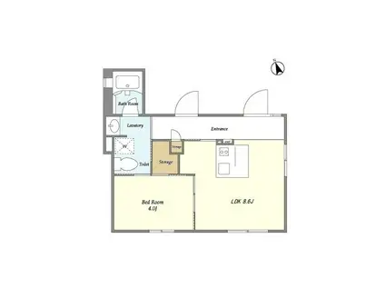 FARE池袋I(1LDK/4階)の間取り写真