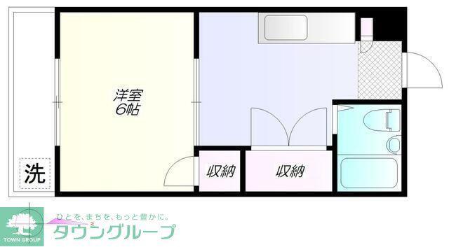 アメニティ千川(1K/1階)の間取り写真