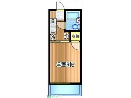 メゾン田無(1K/2階)の間取り写真