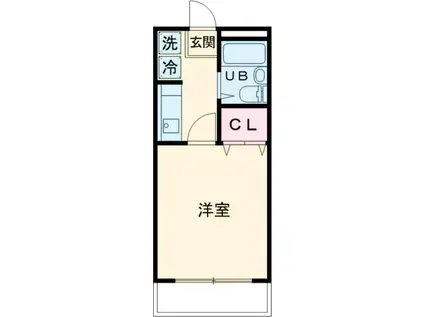 フェニックス拝島(1K/3階)の間取り写真