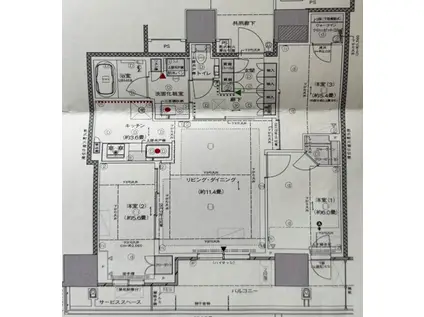 プラウドタワー小岩フロント(3LDK/6階)の間取り写真