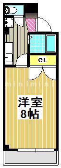 クラシックII(1K/4階)の間取り写真