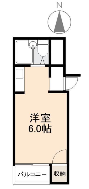 ドルフ玉藻(ワンルーム/3階)の間取り写真