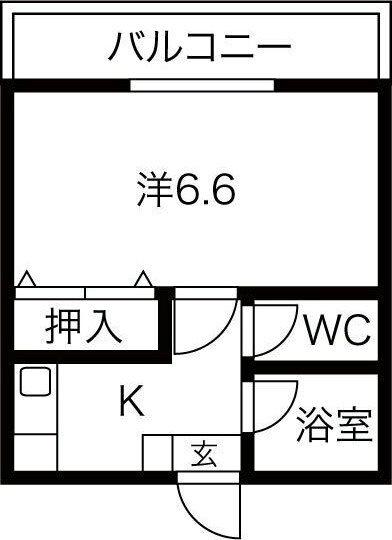 オーエムビル(1K/3階)の間取り写真