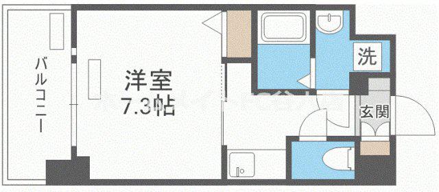 ワールドアイ大阪ドームシティ(1K/8階)の間取り写真