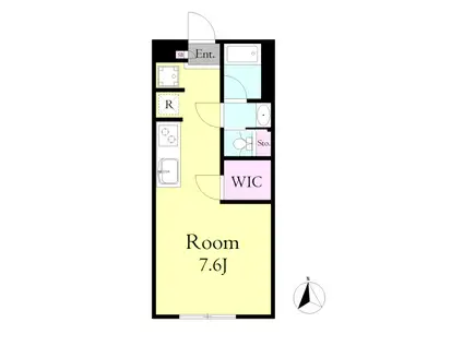 サンヴィアーレ姫宮(ワンルーム/2階)の間取り写真