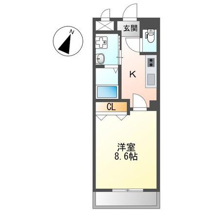 AN CLAIRE(1K/3階)の間取り写真