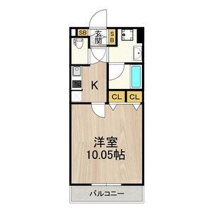 LASANTE京橋(ワンルーム/7階)の間取り写真