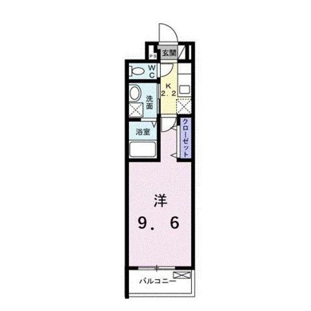 ハルズ HINODE(1K/2階)の間取り写真
