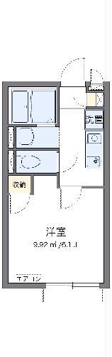 ヴィアロ伊興レジデンスA(1K/2階)の間取り写真