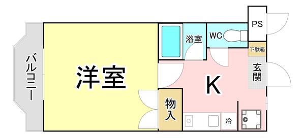 ETO BLDII(1K/4階)の間取り写真
