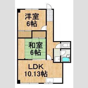 サンフラワーマンション(2LDK/3階)の間取り写真