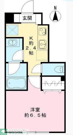 メゾンボヌール(1K/1階)の間取り写真