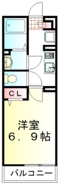 リブリ・みずほ台III(1K/1階)の間取り写真