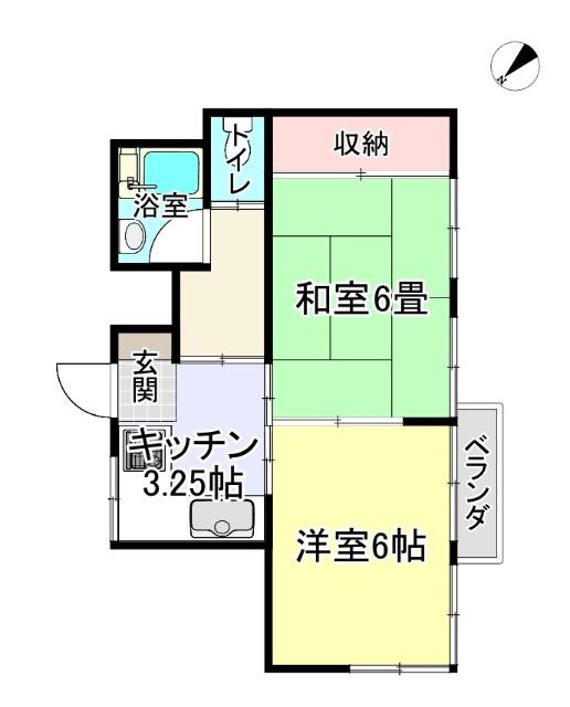 フレクス千秋(2K/5階)の間取り写真