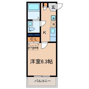 リヴェール杉並(1K/1階)の間取り写真