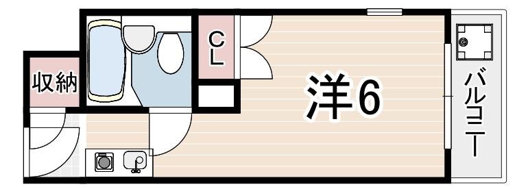 メゾン・ド・アクト(ワンルーム/4階)の間取り写真