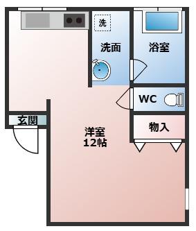 増田店舗(ワンルーム/1階)の間取り写真