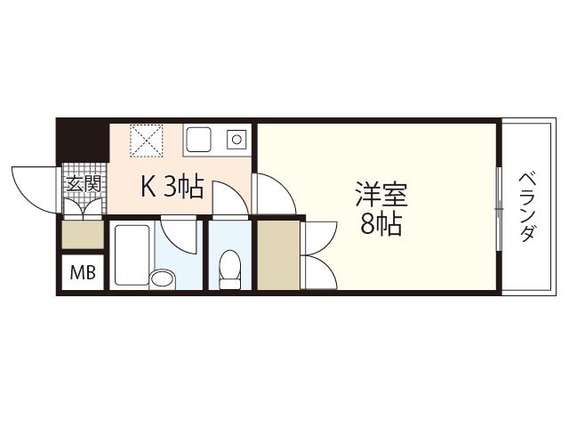 NAKASHIMA BLDG(1K/3階)の間取り写真